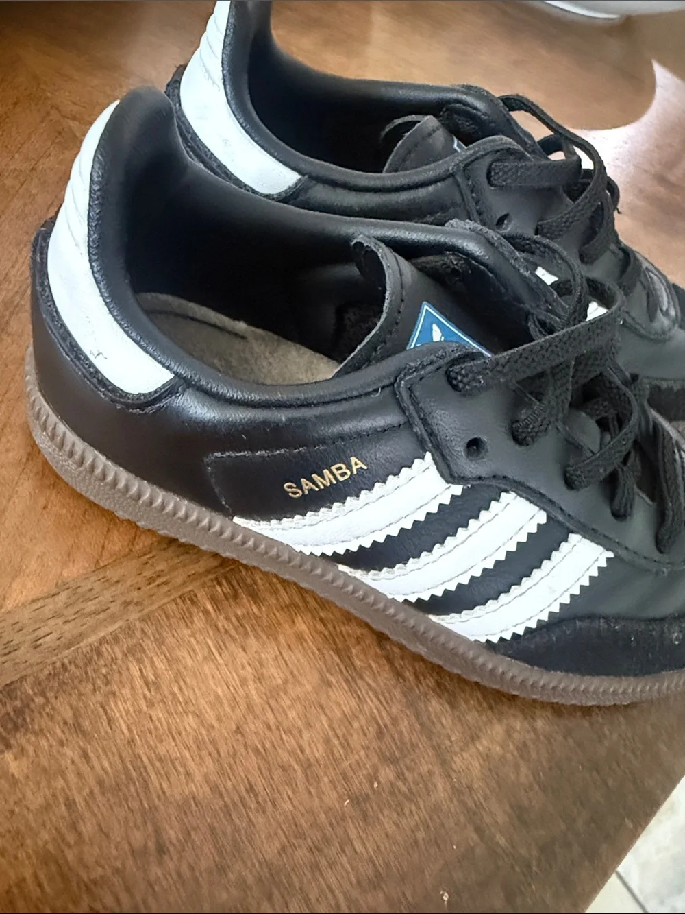 adidas Kids Samba Sneakers - Black and White